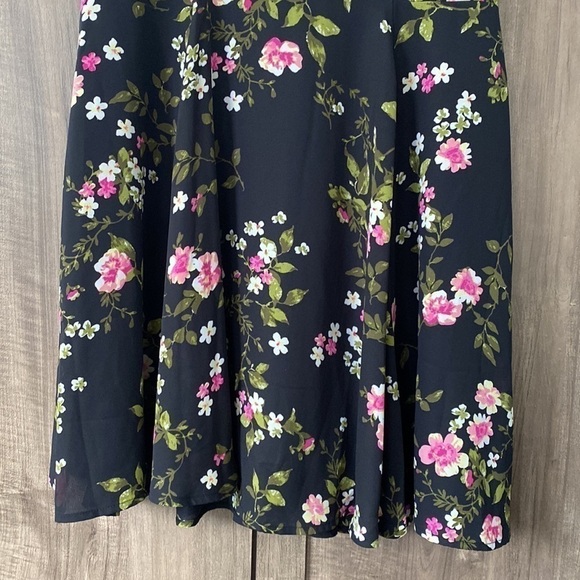 NWT Maison Jules Black Penny Floral Dress Size 10 - Picture 5 of 15